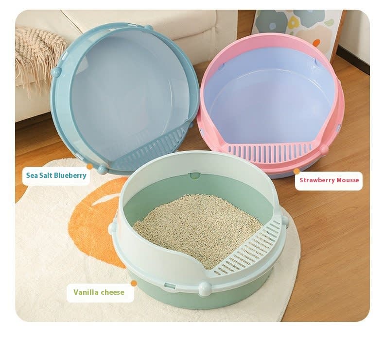 Anti-splash Semi Closed Litter Box view 16