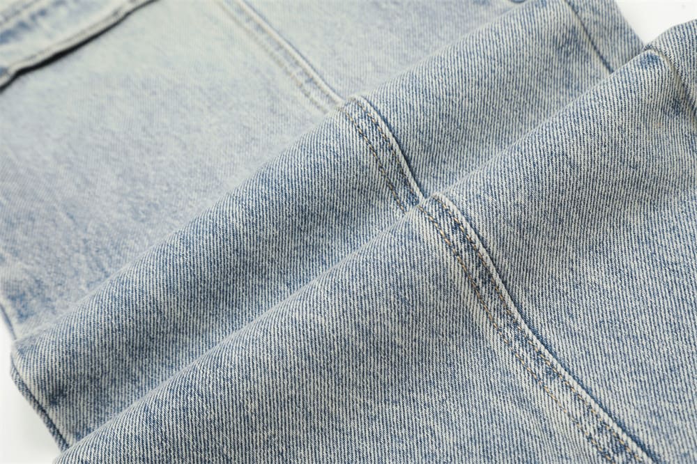 Punk Overalls Denim Trousers Men's Fashion Brand Stitching view 10