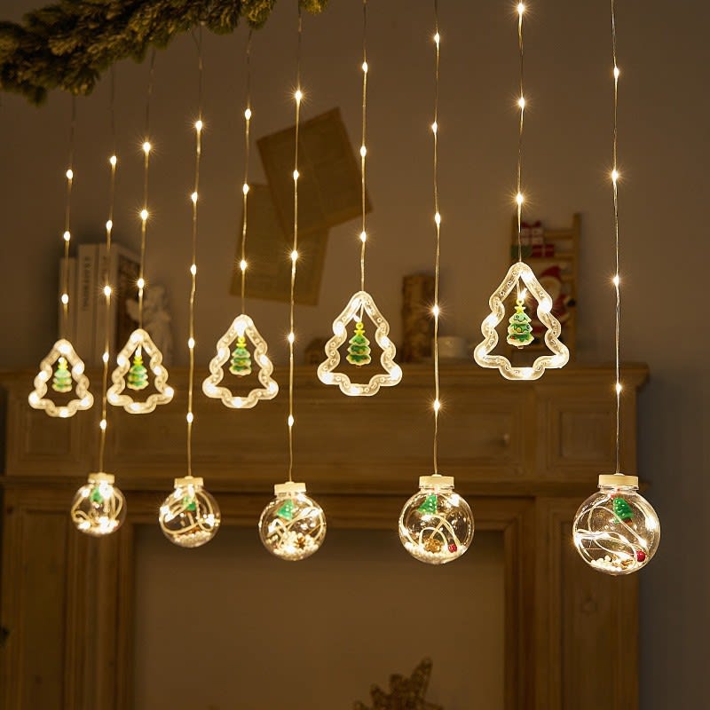 Christmas Curtain Lighting Chain Decoration view 20