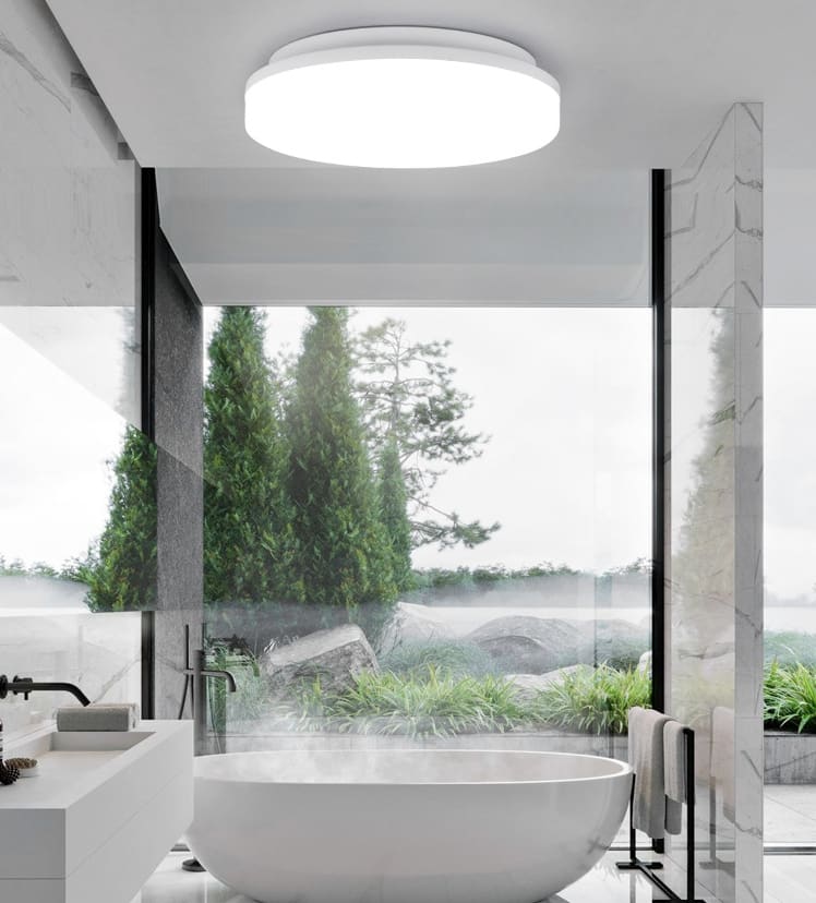 ED Three Proof Ceiling Light Square Circular Aisle view 14