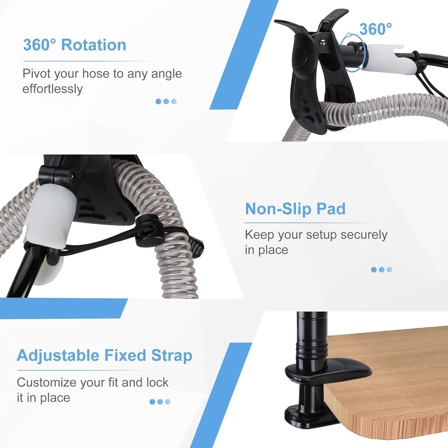 Hospital Home Bedside Fixed Ventilator Hose Bracket
