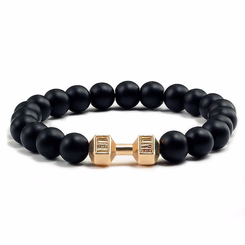 Natural Volcanic Stone Beads Bracelets Black Lava Men Women Bracelet Aromatherapy Essential Oil Diffuser Bangle view 5