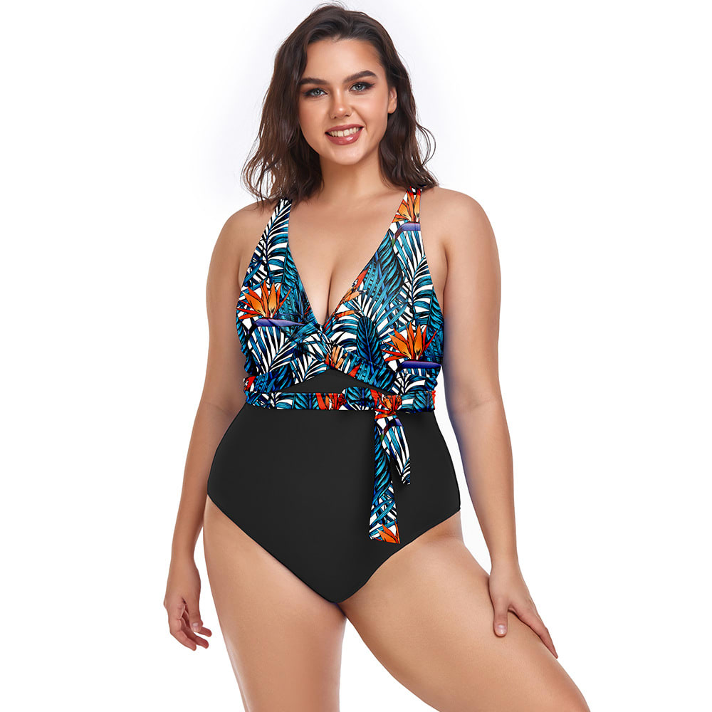 Women's Simple Casual Printed Sports One-piece Swimsuit view 5