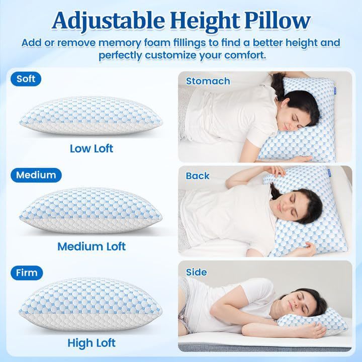 Home Fashion Rebound Memory Foam Pillow view 3