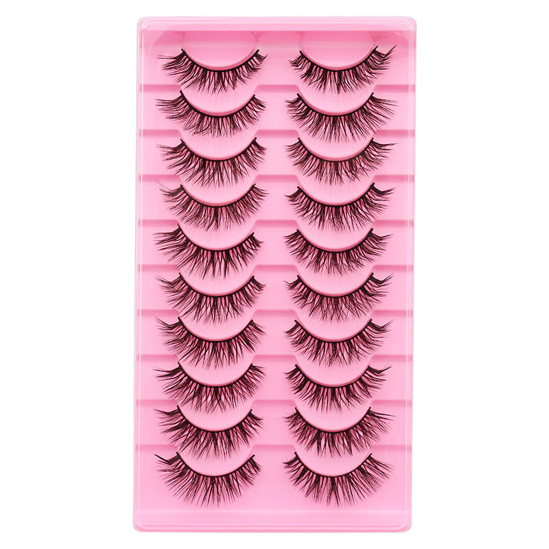 10 Pairs Of False Eyelashes With Natural And Thick Curl view 12