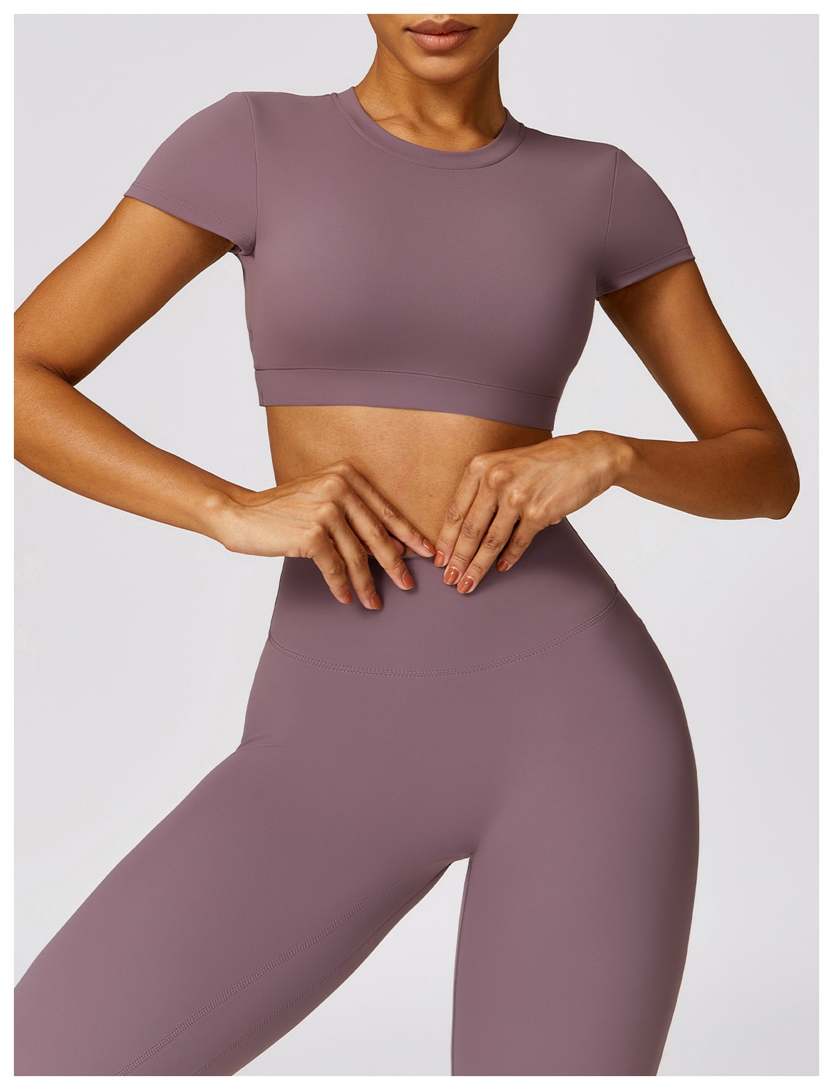 Women's Brushed Back Skinny Running Sports Outerwear Quick-drying Workout Clothes Suit view 2