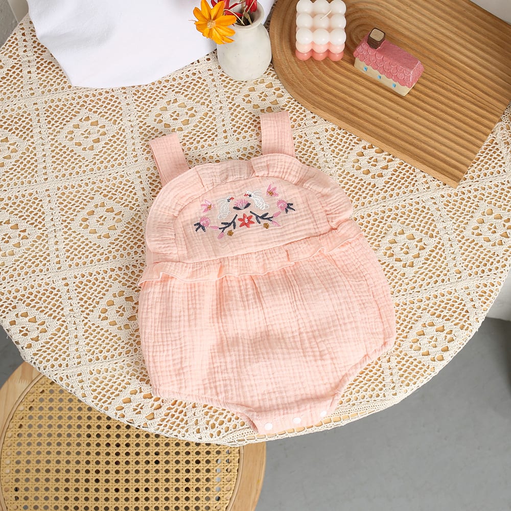 Girls' Sleeveless Sling Thin Bodysuit view 10