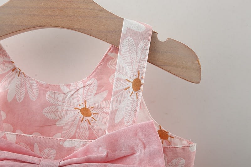 Girls' Summer New Floral Mesh Slip Dress view 3
