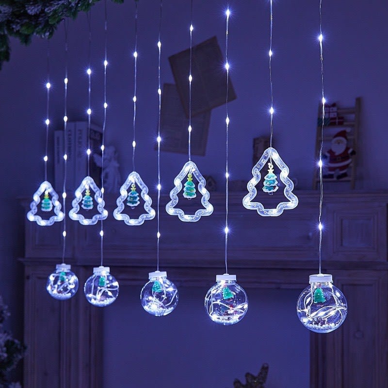 Christmas Curtain Lighting Chain Decoration view 9