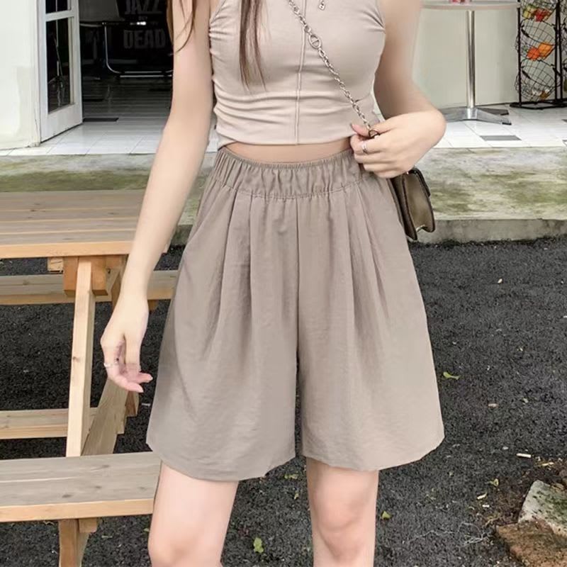 Summer Thin Loose High Waist Casual Japanese Shorts view 7