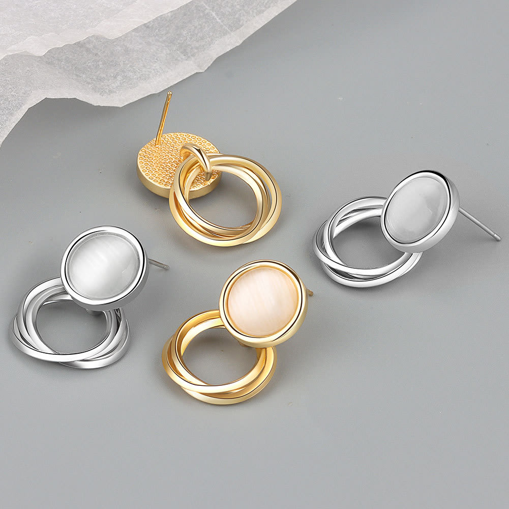 Niche Female Earrings Geometry view 4