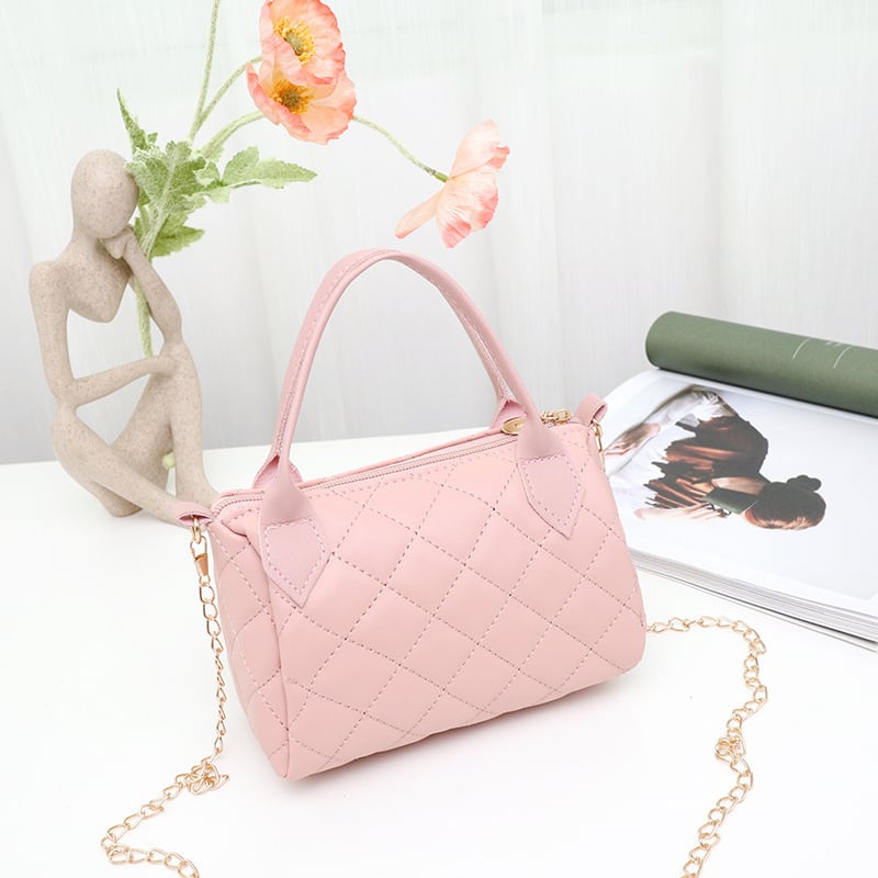 Fashion Embroidery Diamond Quilted Handbag Crossbody Bag view 7