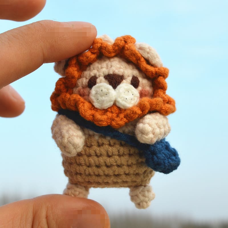 Key Ring Pendant Pendant Material Package Handmade Diy Wool Crochet Cartoon Figurine Doll view 19
