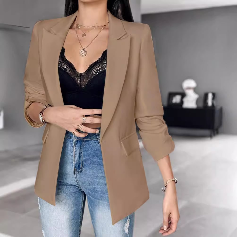 Long Sleeve Cardigan Suit Coat For Women view 5