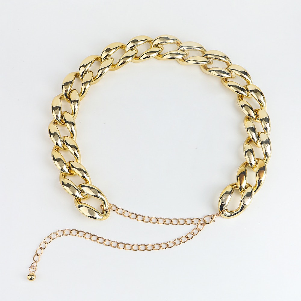 Ladies Decoration Coat Hollow Out Versatile Personality Punk Waist Chain view 6