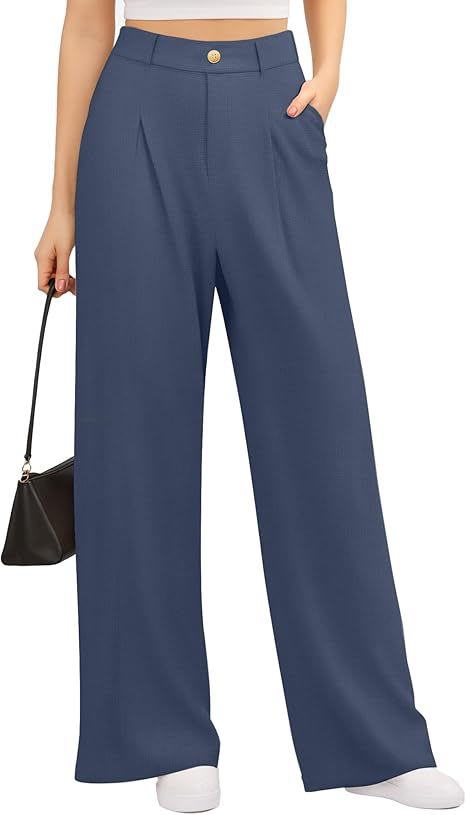 Women's Wide-leg Pants High Waist Stretch view 9