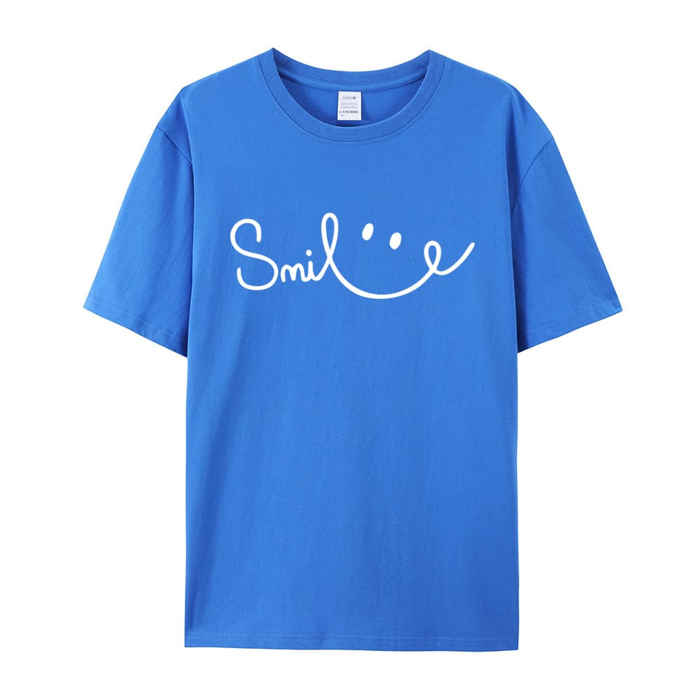 Women's Smiling Printed Cotton Short Sleeve view 17