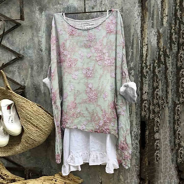 New Casual Long Sleeve Loose Printed Women's T-shirt view 11