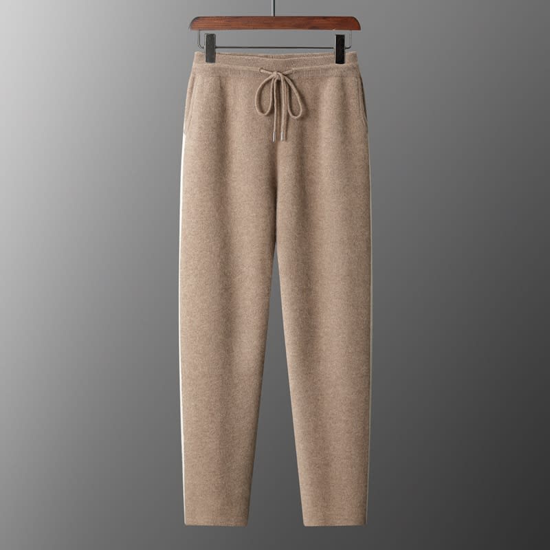 Thickened Assorted Colors Cashmere Men's Casual Loose Knitted Casual Pants view 5