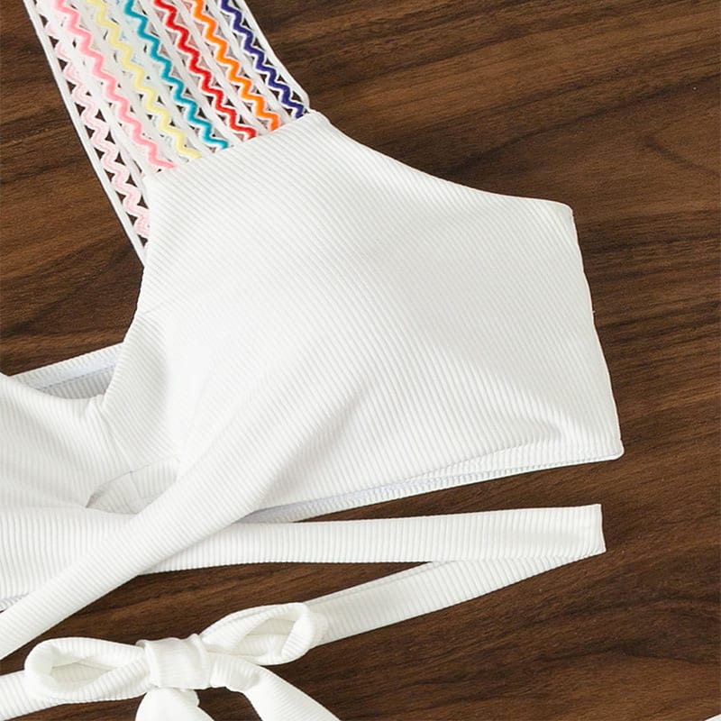 Bikini Swimsuit Backless Slim Fit Triangle Split Suit view 7