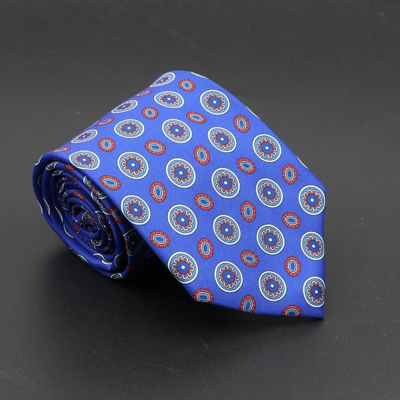 Super Soft Bohemian Silk Ties Men's Fashion 75mm Necktie view 54