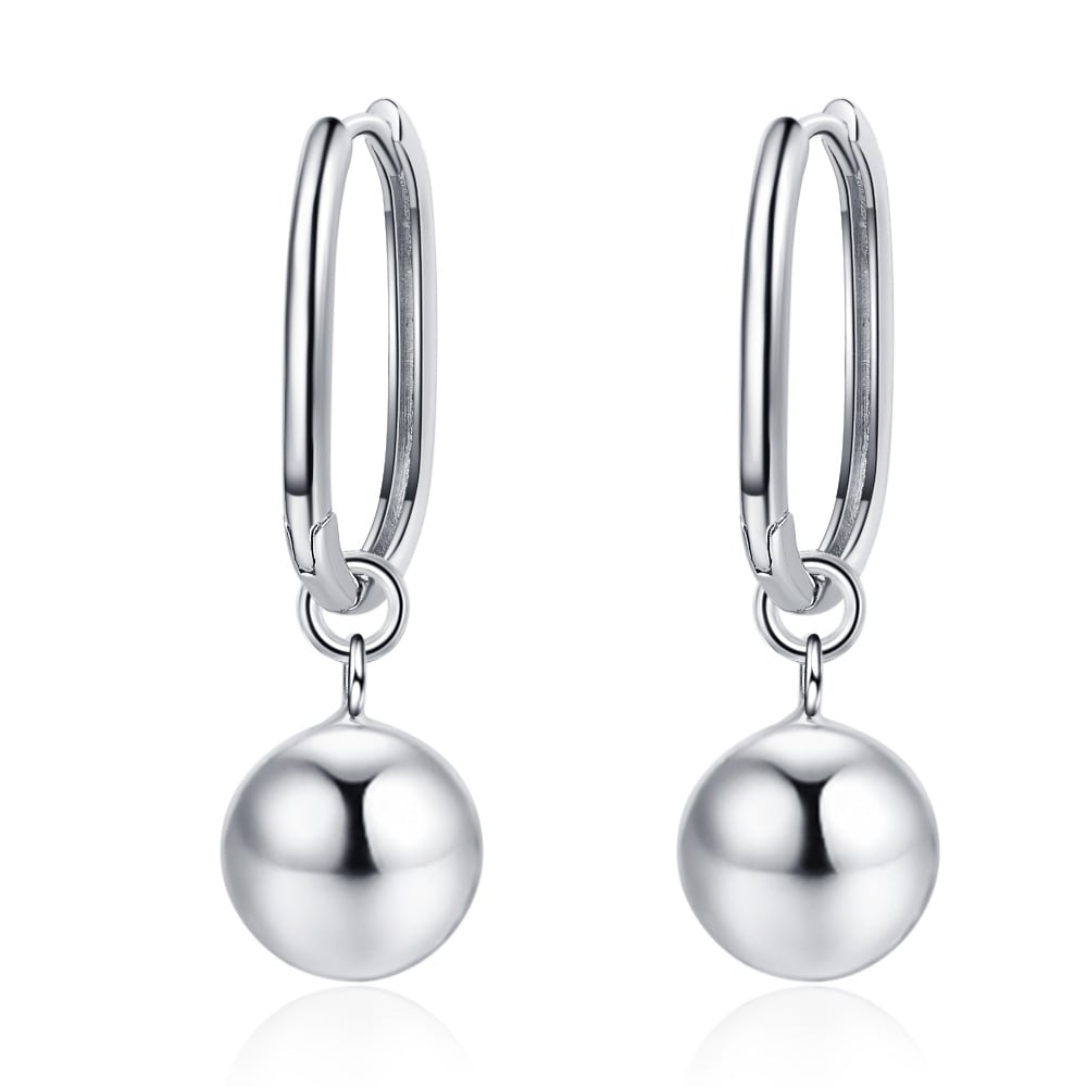 Women's Long Big Round Bead Earrings Photosphere Earrings Ball Personality All-match view 5