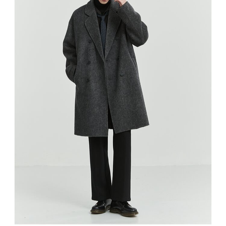 Double-sided Woolen Coat Men's Mid-length view 2