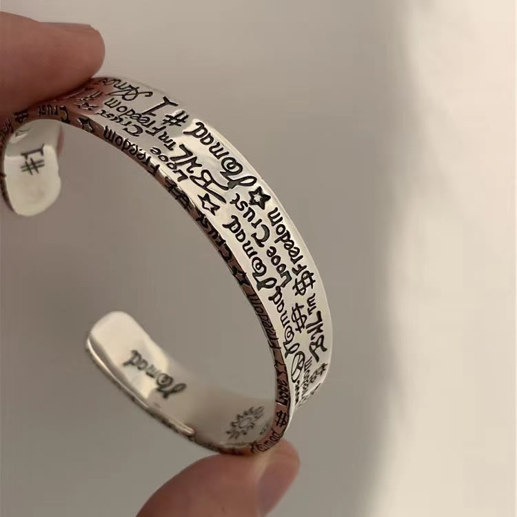 Retro Graffiti High-grade Bracelet Mild Luxury Retro Exquisite Cold Style All-matching view 21
