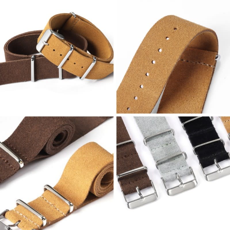 High Quality Soft Genuine Leather Velvet Strap Artistic Style view 2
