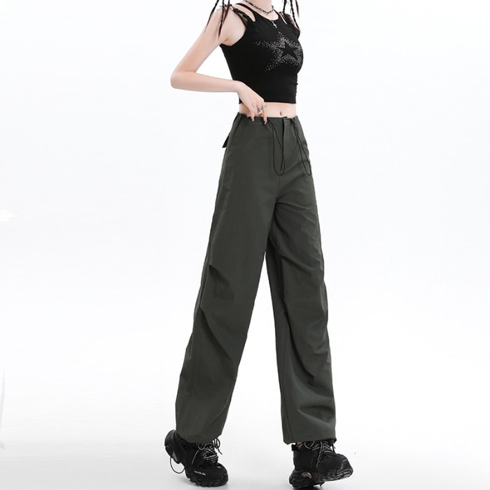 American Quick-drying Overalls Mopping Floor Wide Leg view 11