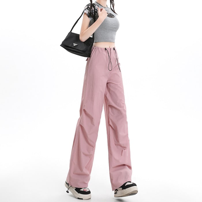 American Quick-drying Overalls Mopping Floor Wide Leg view 8