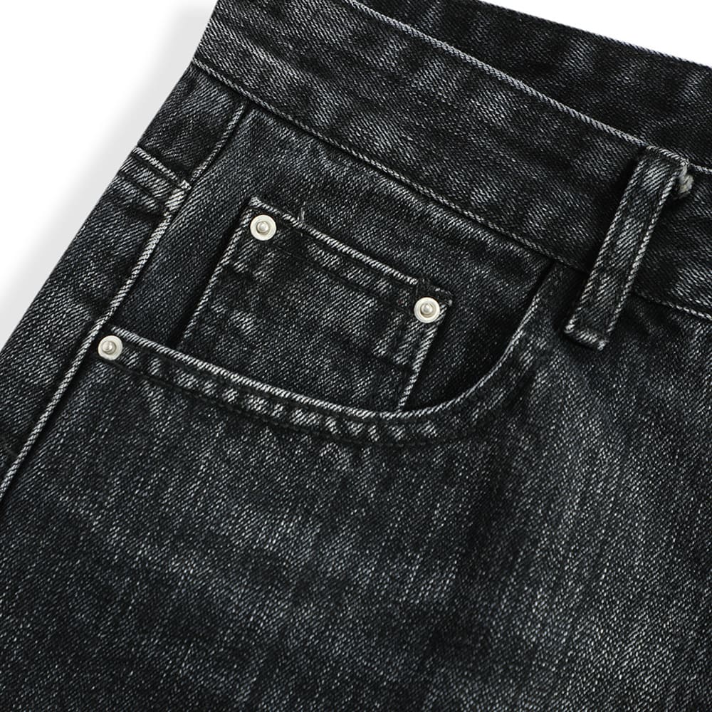 Retro Washing Water Denim Shorts Men view 3