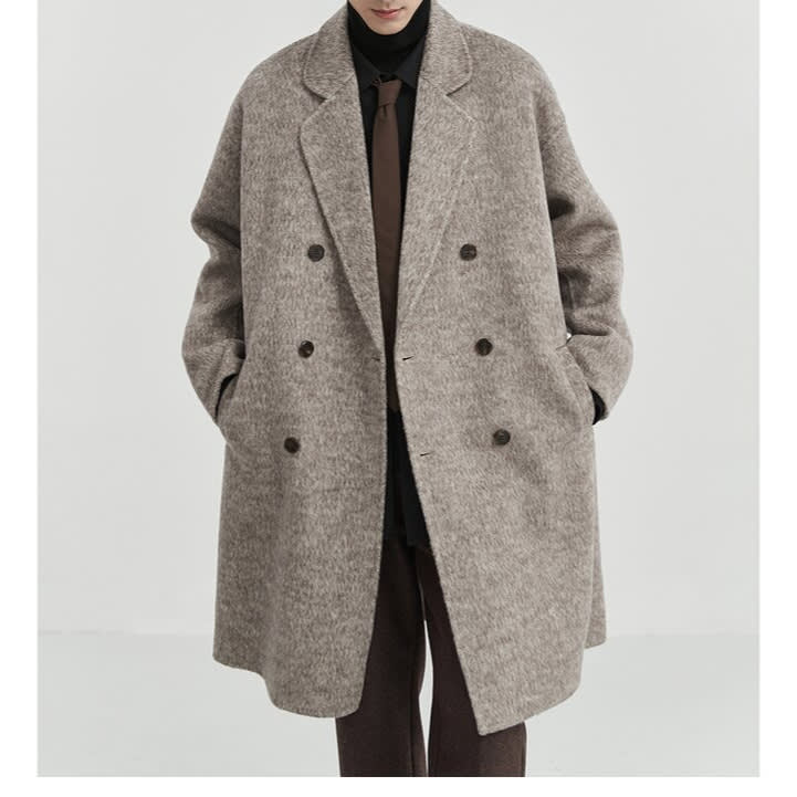 Double-sided Woolen Coat Men's Mid-length view 6