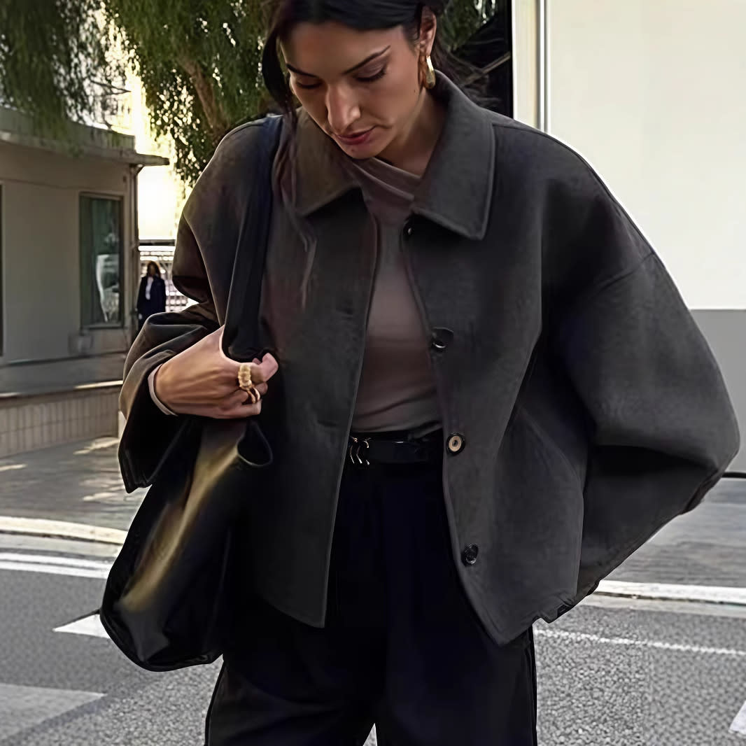 New Women's Fashion Lapel Single-breasted Jacket view 4