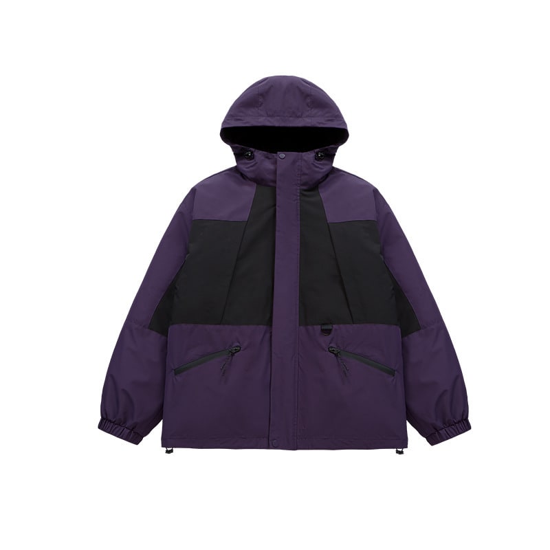 Outdoor Three-in-one Fleece-lined Thickened Removable Three-proof Two-piece Down Cotton Jacket view 5
