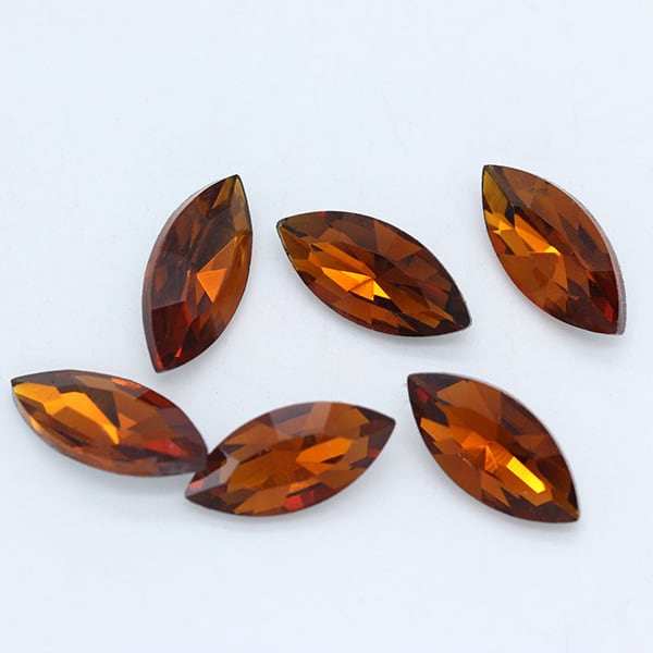 Horse Eye Crystal Pointed Glass Silver Bottom Loose Diamond view 27