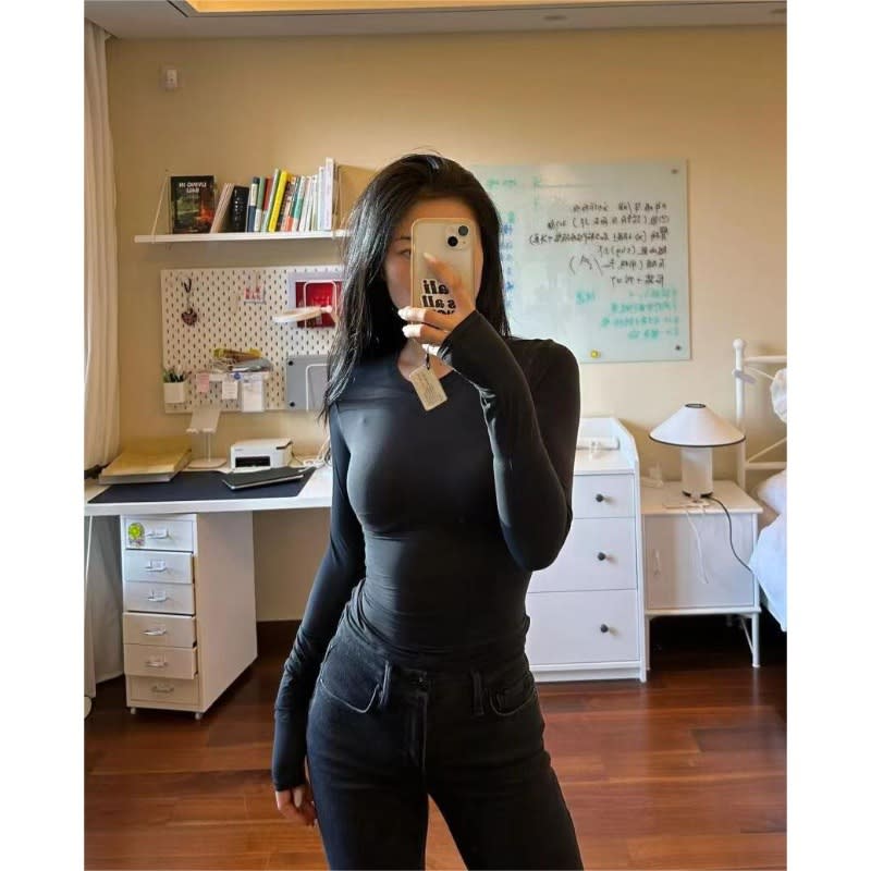 Shoulder Modal Stretch Tight Sports Long Sleeve view 2