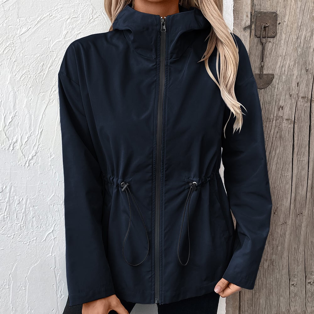 European And American Hooded Raincoat Outdoor Sports Mountaineering Suit Windcheater Jacket view 2