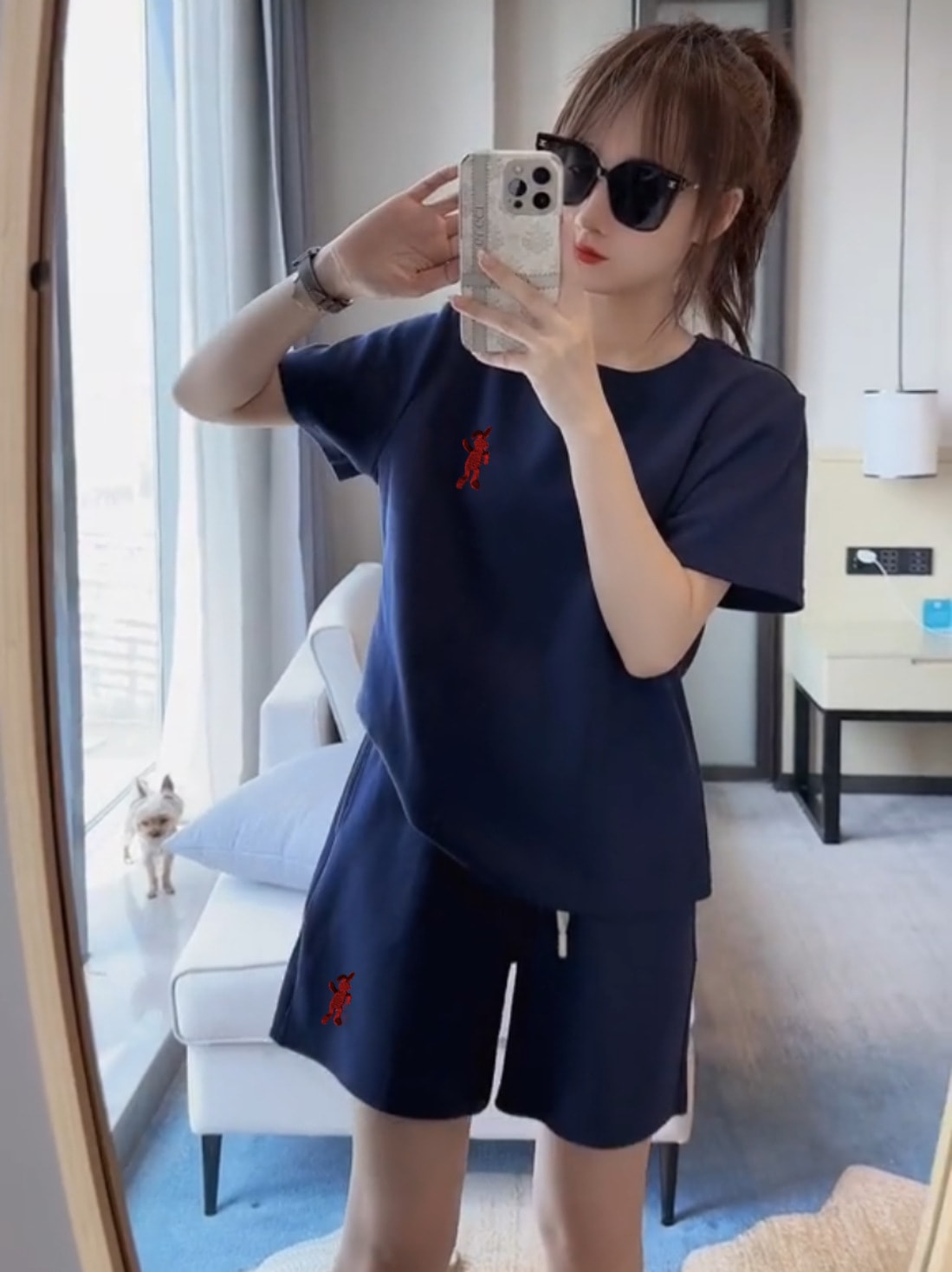 Women's Short-sleeved Clothes And Shorts Casual Running Clothes Two-piece Set view 16