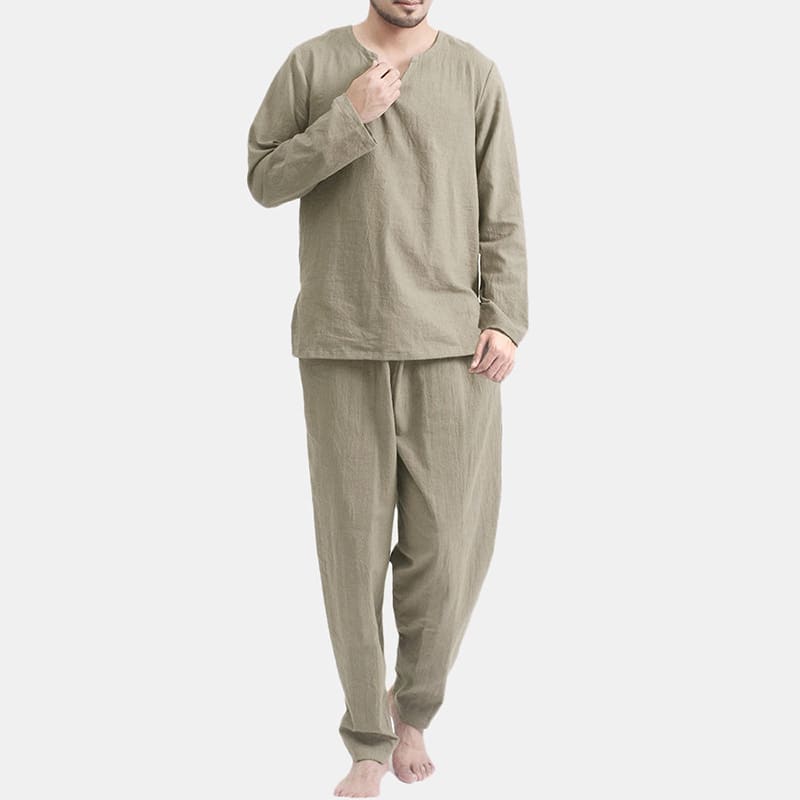 Casual Pajamas Two-piece Thin Breathable And Loose view 7