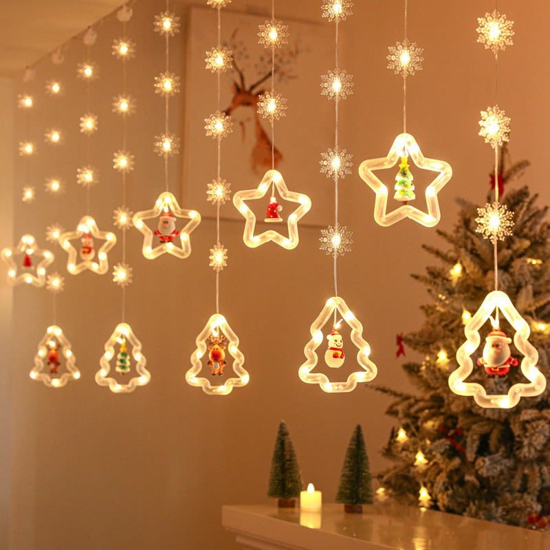 Christmas Curtain Lighting Chain Decoration view 24