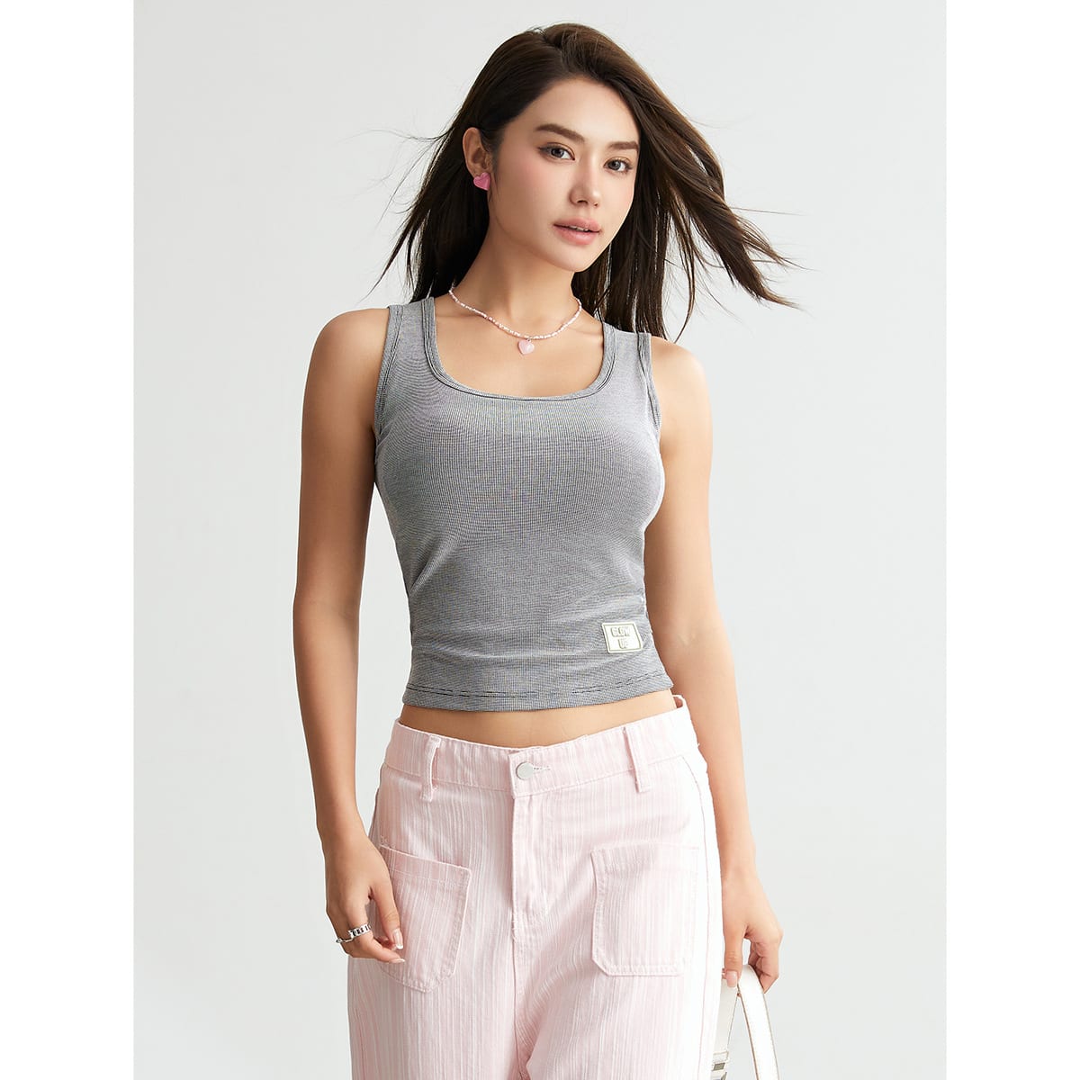 Women's Korean-style Square Collar Camisole Seamless Inner And Outer Wear view 5