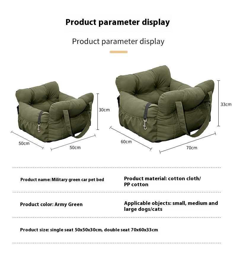 Pet Car Pet Bed Dog Safety Seat Multifunctional Dogs And Cats Pet Auxiliary Driving Supplies view 5