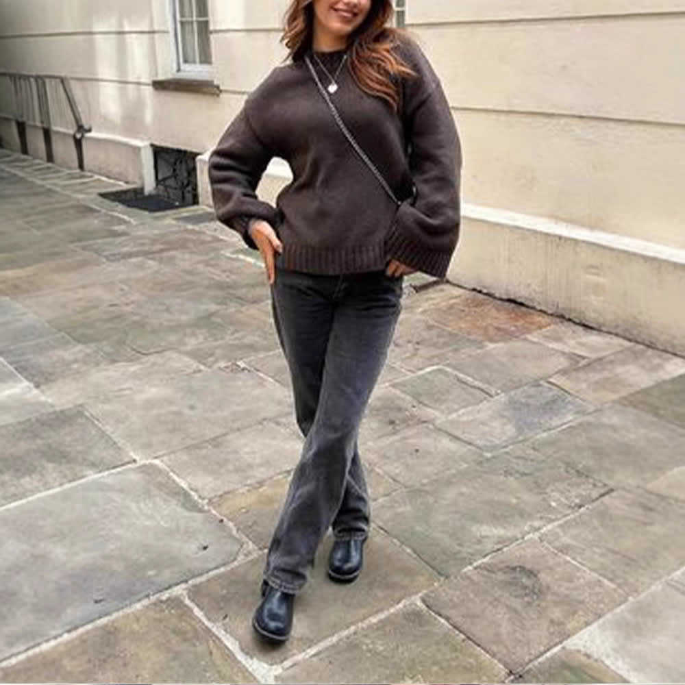 Long Sleeve Loose-fitting Versatile Loose Commute Style Sweater view 4