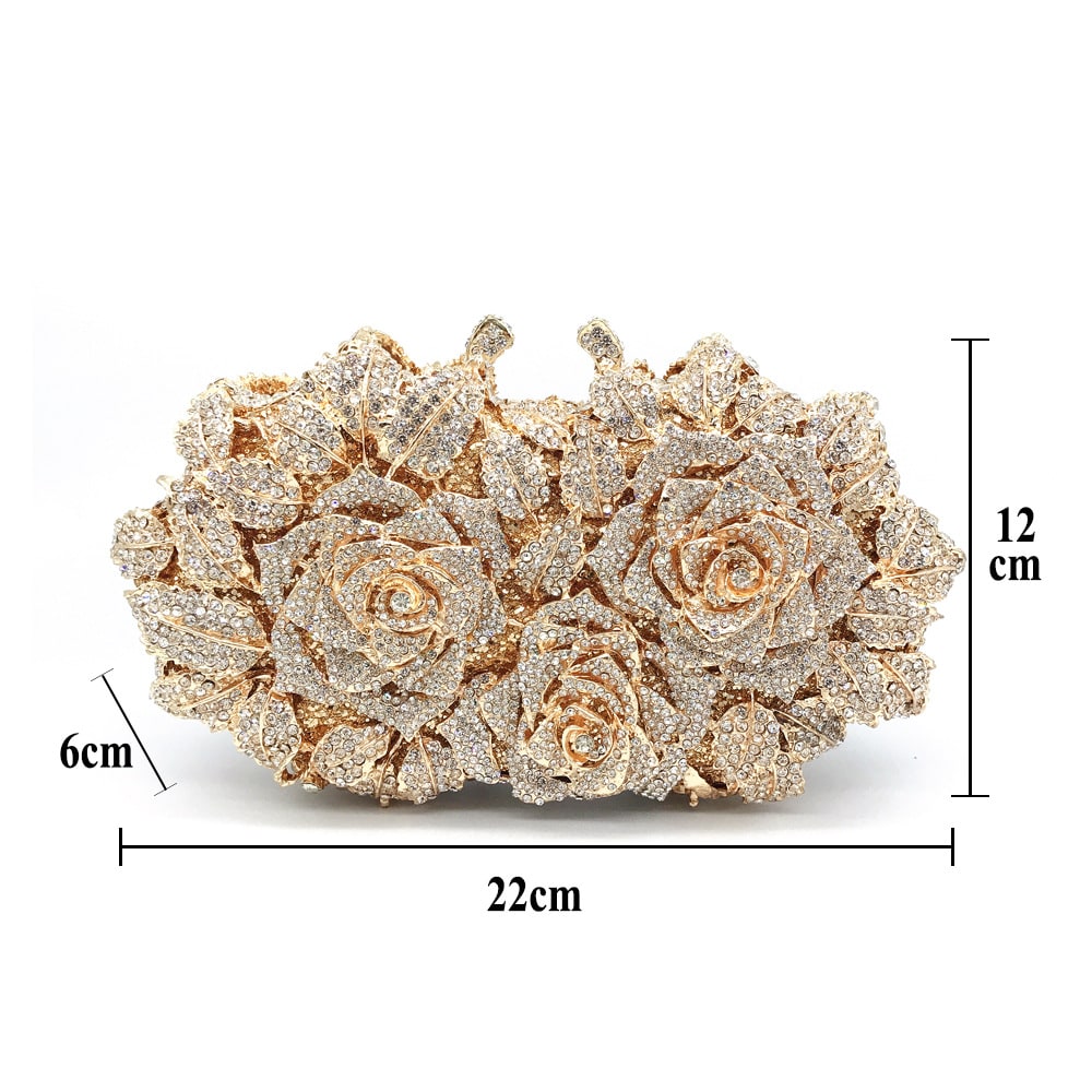 Hollow Rose Diamond Dinner Bag view 5