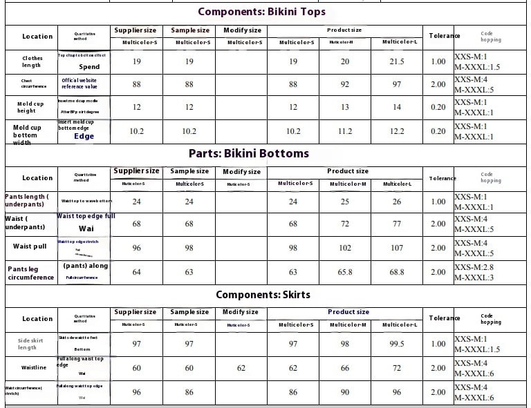 European And American Three-piece Bikini Solid Color Women's Split Swimsuit view 10