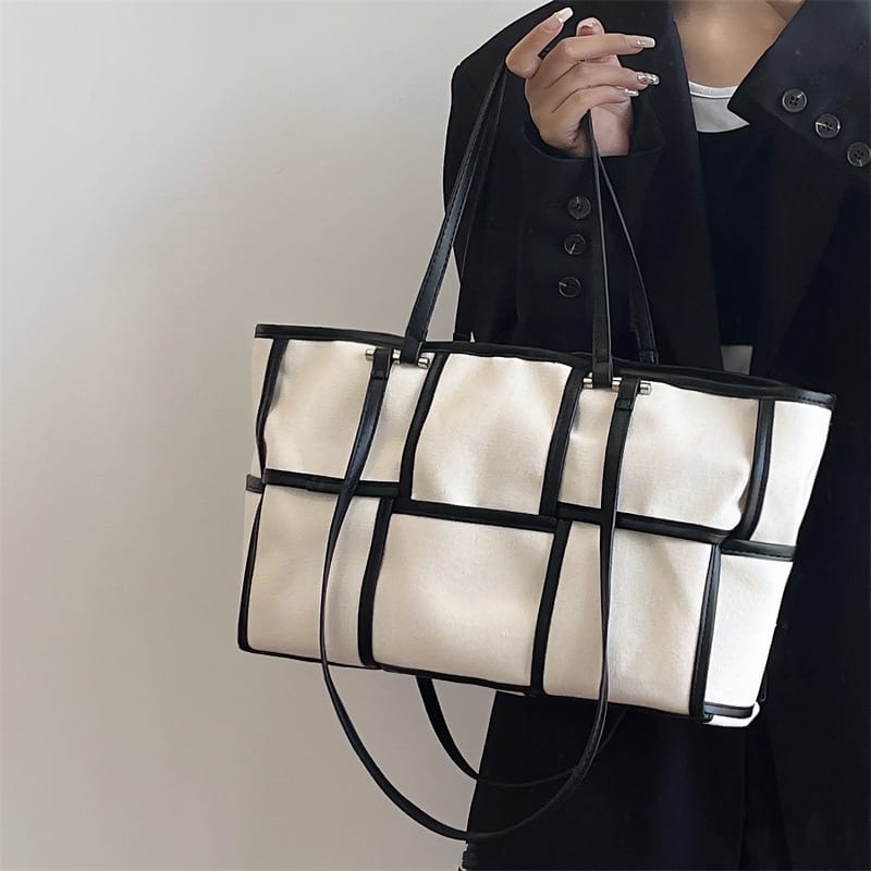 Ladies Large Capacity Canvas Shoulder Bag view 7
