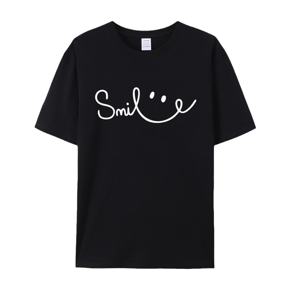 Women's Smiling Printed Cotton Short Sleeve view 14