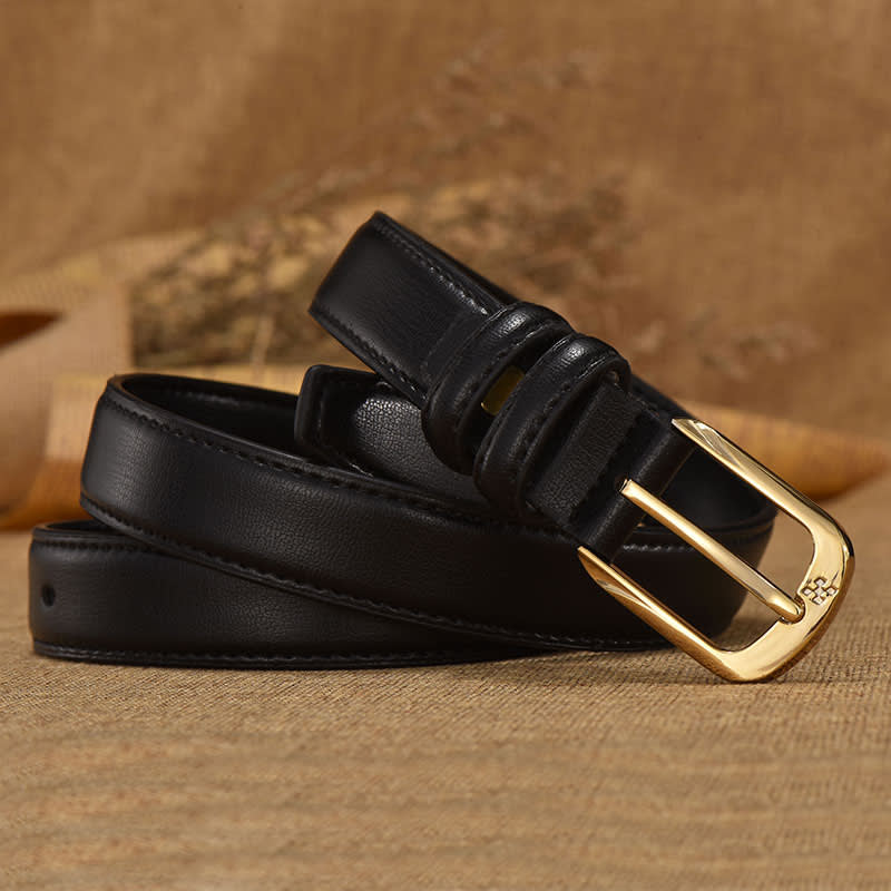 Retro Women's Fashion Double Ring Buckle Waist Seal view 5