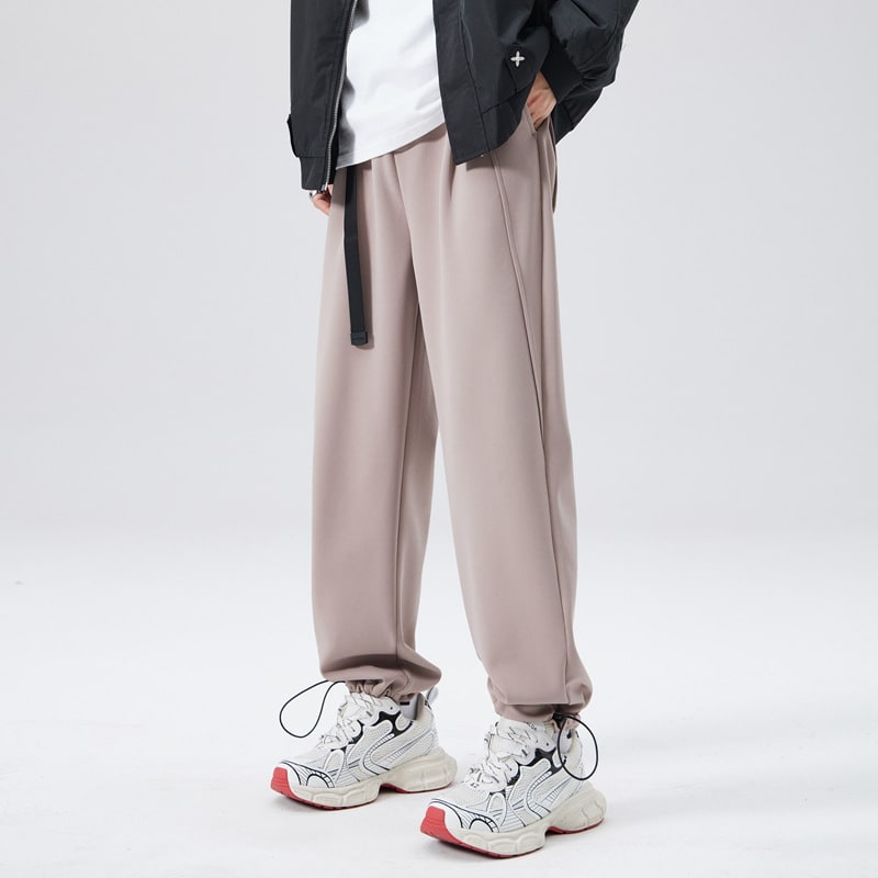 Knitted Beads Dopamine Multicolor Optional Straight Mopping Pants view 8